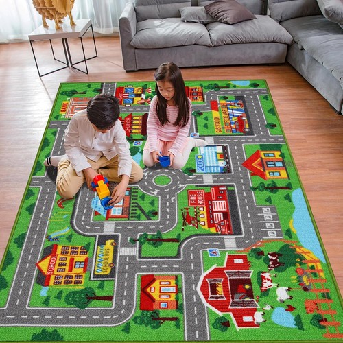 Auto spielteppich stadtplan - auto,