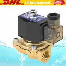 220V Messing Magnetventil Direktgesteuert für Wasser Luft Gas Öl NC Brass Valve