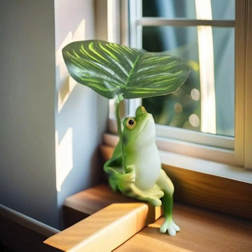 Grüne frosch figur - grüne, frosch-figur
