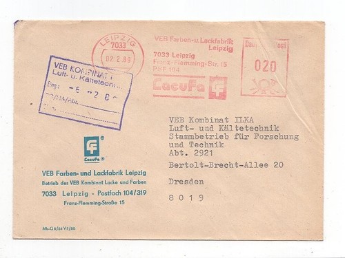 Ddr brief absenderfreistempel - brief,