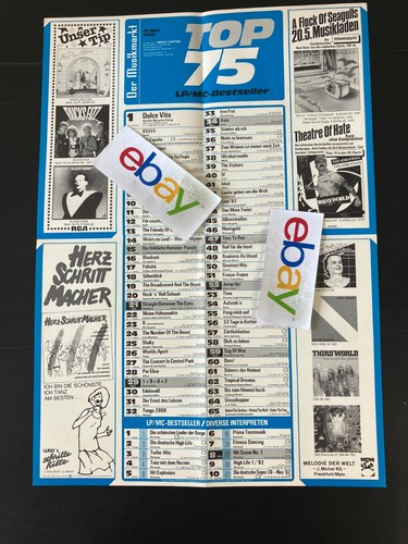 Musikmarkt charts plakat - musikmarkt,