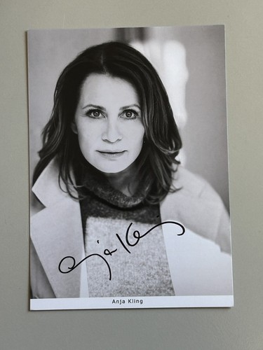 Anja kling autogrammkarte - kling,