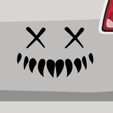 Aufkleber Dämon Gesicht