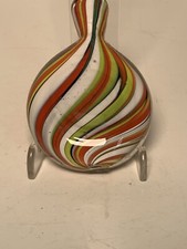 Vintage Alte Flasche Schnupftabak buntes Glas Glasflasche 60er Jahre midcentury