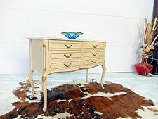 Antik Anrichte Chippendale Kommode Schrank Sideboard / Antik Weiß