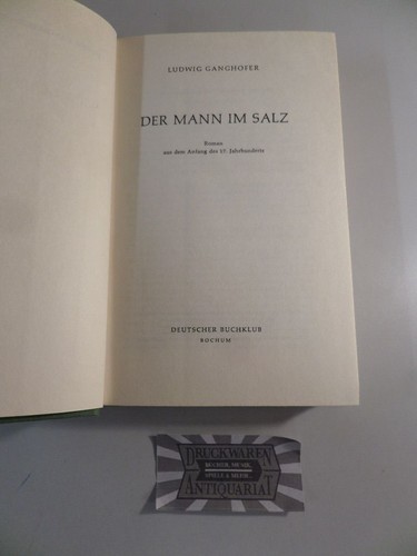 Der mann salz roman aus - der, im