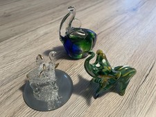 3 kleine Elefantenfiguren Deko-Figuren Elefant aus Glas