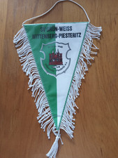 SV Grün-Weiß Wittenberg-Piesteritz Wimpel 30x19 cm mit Fransen