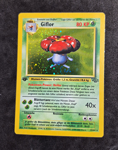 Pokemon karte giflor edition - pokemon, 1.edition