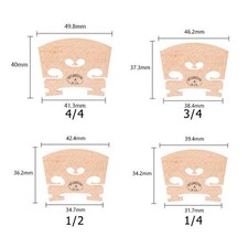 Holz Geigensteg für 4/4 3/4