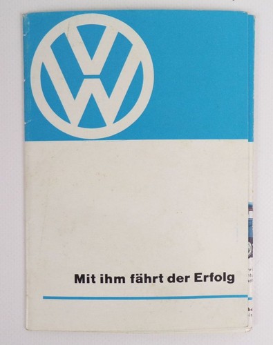 Altes prospekt mit - altes, vw