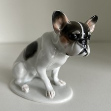 Seltene Rosenthal antike Französische Bulldogge Figur 1929