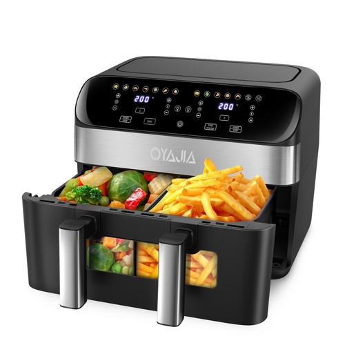 10l doppel heißluftfritteuse - 10l,