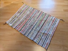 IKEA TÅNUM 60 X 90 CM HANDGEFERTIGTER FLICKTEPPICH LÄUFER HELL SAUBER NEUERTIG