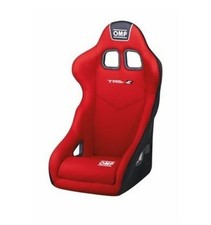 OMP HA/741E/R TRS-E Rennsitz Sportsitz Rot Leder Stahlrohr