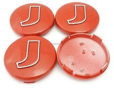 4x Original Rondell Nabendeckel ROD Felgendeckel Nabenkappe Rot 60mm 2570-00