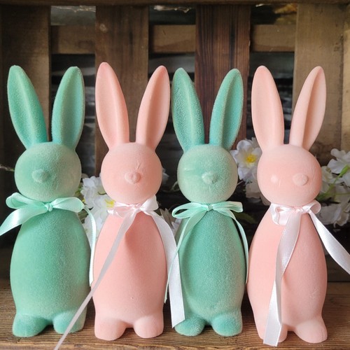 Flock hase figur - x,