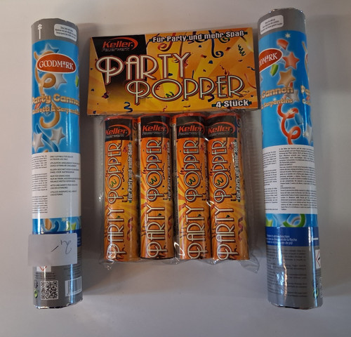 Partypopper konfettikanone - ,