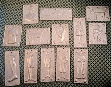 Konvolut 13 Votivgaben Bein,Torso,Schiff,Soldaten ect.Ex Voto,Breverl,religiös