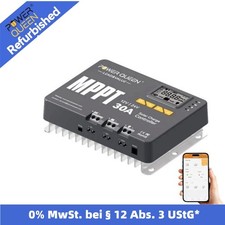 Gebraucht wie neu 30A MPPT 12V/24V Auto DC Input Solarladeregler mit Bluetooth
