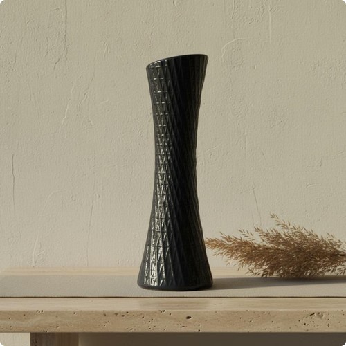 Bodenvase geometrisches relief - geometrisches,