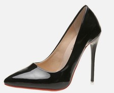Damen Pumps High Heels Stiletto Elegante Lack Absatzschuhe 12cm Hoch Schuhe DE