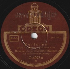 Richard Tauber auf Schellack - Verloren