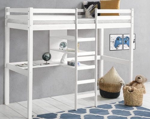 Kinderbett hochbett mit tisch - hochbett,