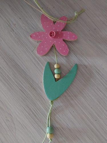 Holz dekohänger blume - holz,