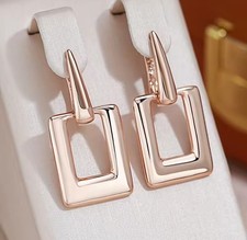 Damen Ohrringe/Ohrhänger 14k 585 Rolled Rosegold 3,1cm 