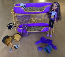 monster high clawdeen wolf Set Puppe + Bett + zusätzl. Outfit 1.Generation rare