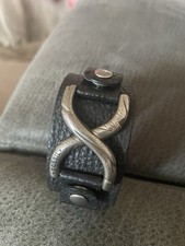 Fossil Armband Leder Schwarz