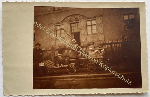 Orig foto leiterwagen - ak,