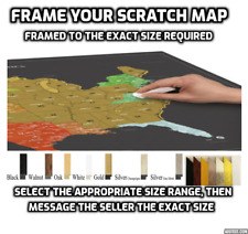 Scratch Map Bilderrahmen, jede