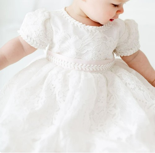 2tlg taufkleid mädchenkleid - 2tlg.,