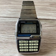 Casio Data Bank DBC-1500 Digital Taschenrechner Armbanduhr Vintage
