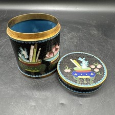 Cloisonne Dose ,Teedose ,emailledose - G.1