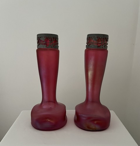 Jugendstil rot irisierende