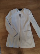 Eleganter Weißer Zara Mantel