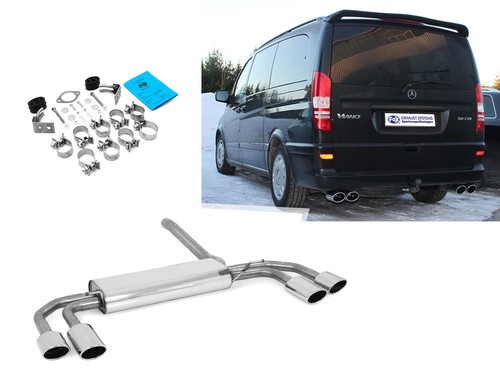 Sportauspuff mercedes vito - ,