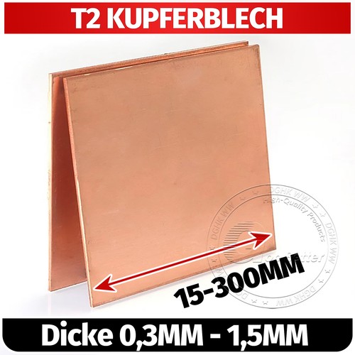 Reines kupfer platte - t2, 99.9%