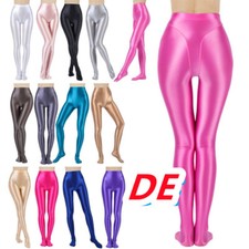 DE Damen Öl Strumpfhosen Lang