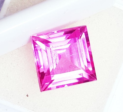Natürlich rosa saphir quadrat - natürlich,