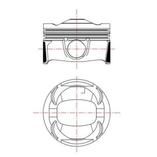 Kolben mahle 039 00135 - 00135, 000