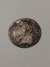 Münze, Frankreich, König Louis XV von  1749 1/10 ÈCU