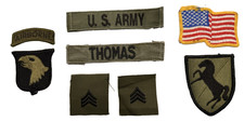 Army patch set bdu woodland - bdu,