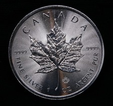 Silber Münze Maple Leaf 5