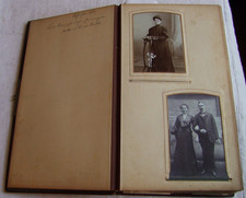 Fotoalbum Berlin 1905-1910,23x40cm,158 Fotos meist CDV,Atelier,einige AK-Formate