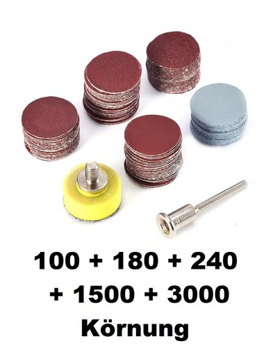 102 tlg teller - tlg, schleifpapier