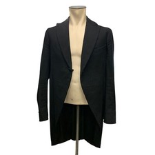 Cutaway coat vintage handmade Herren Black Gr. Ca. L Jacket TJ2-9